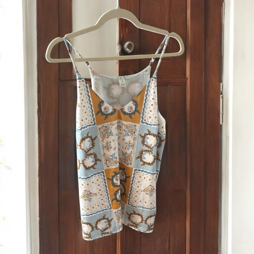 Joie Multicolor Spaghetti Strap Top sz M